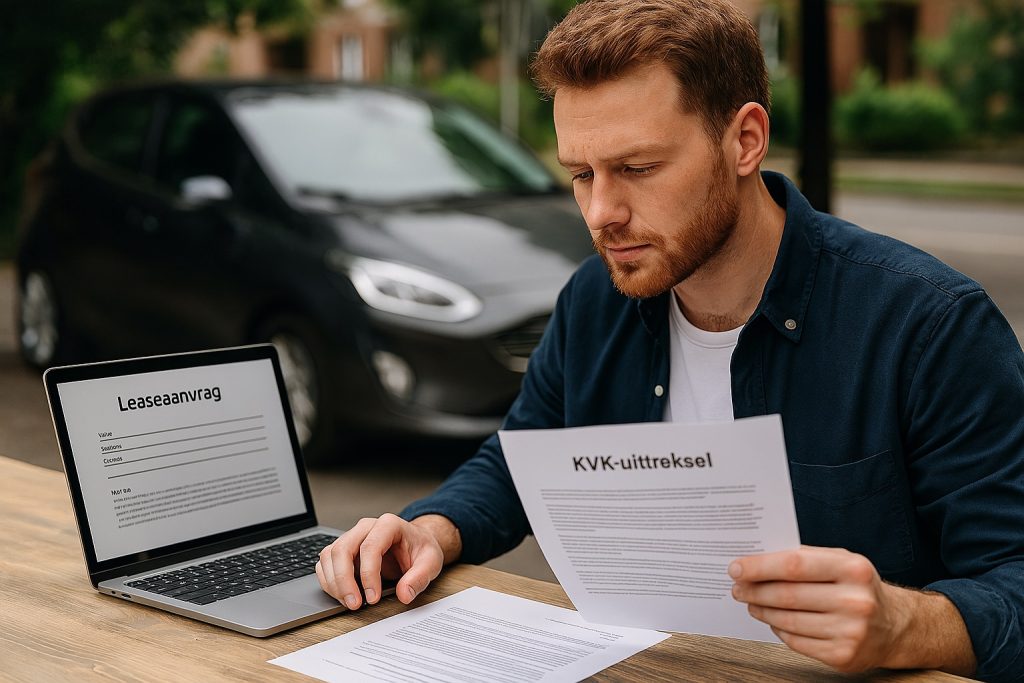lease aanvraag met uitreksel